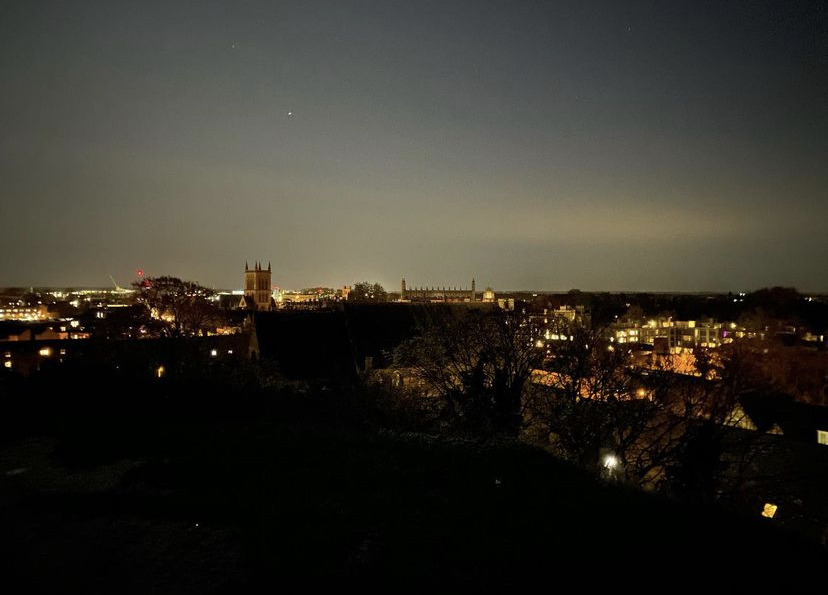 The view of the city from Castle Mound