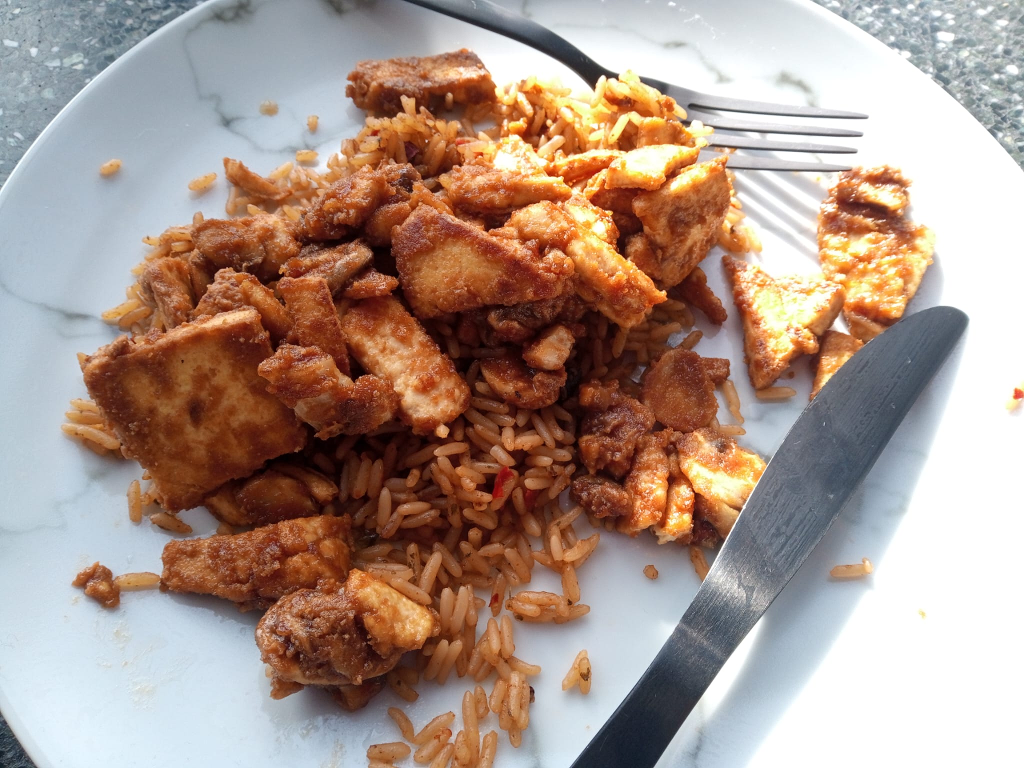 Tofu and Biscoff Spread