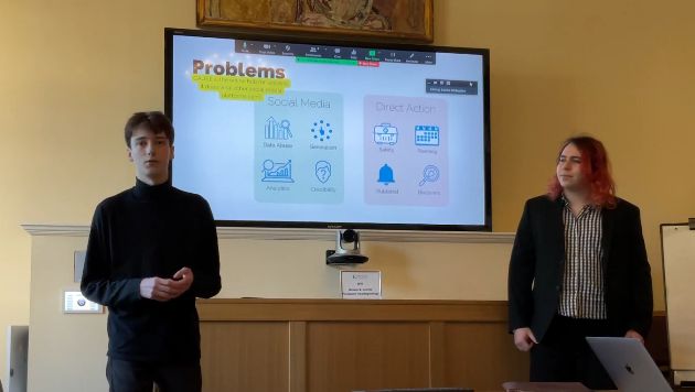 Gabriel (left) and Morgan (right) (image credits: The King's ELab)