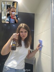 A bereal of LT posing with the Yorkshire pudding beer