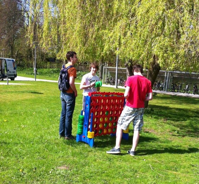 A giant connect 4 is also on offer 