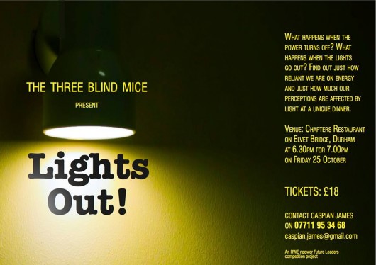 Dinner in the dark flyer