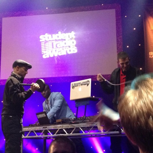 Westwood setting up before he started being an arse