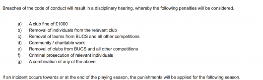 Punishing one of the Universities most valuable and prized assets - it's sporting excellence and pride. Good plan.