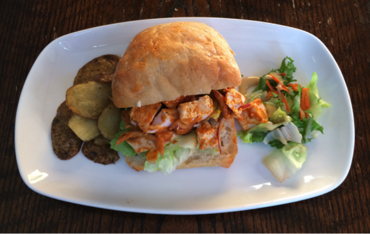 Chicken Tikka – £5.50 (Grilled Chicken in a Tikka Sauce with Mixed Peppers, Romaine Lettuce, Cucumber & Onion)