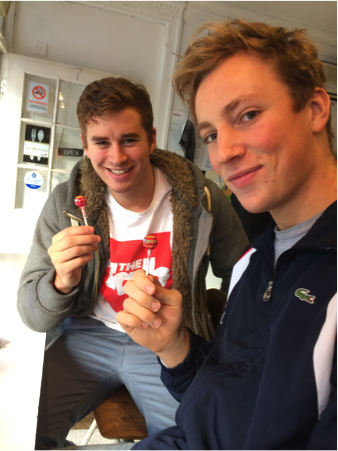 Free lollies upon arrival...result.
