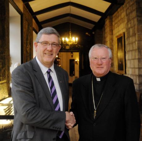 The VC with Bishop Terence Drainey