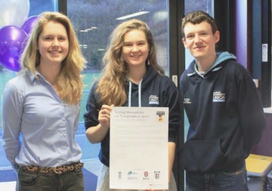 (from left to right) Hannah Lowther, Grace Abel and Dan Slavin. Source: Sunderland Echo