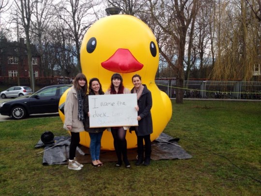 "I name the duck... Lord Quackington"