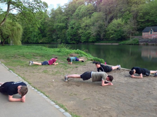 Circuits at sunset 