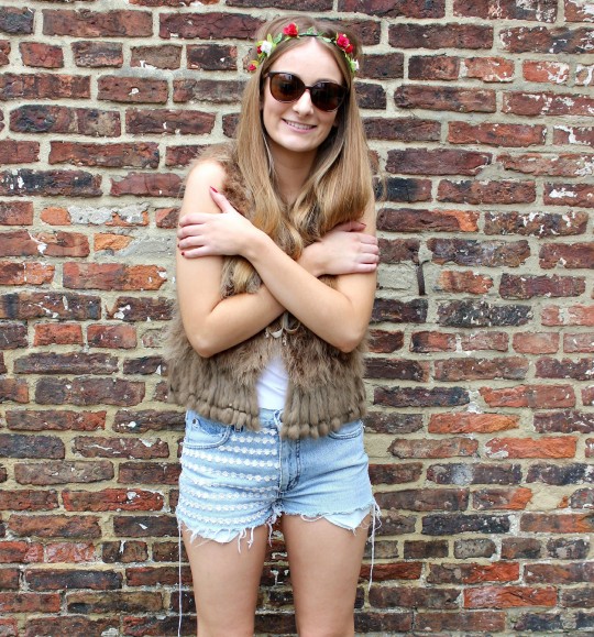 Freezing in festival get-up. It’s only March… don’t go bare legged too soon!