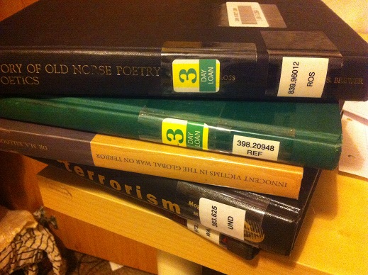 3 day loans: the bane of any library user's life.