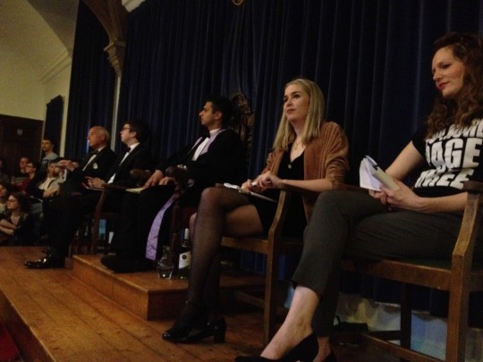 (l-r) Godfrey Bloom, Sebastian, Rishi Goenka, Flo Perry and Angela Towers