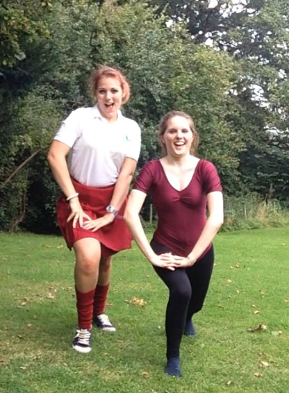 and lunge...