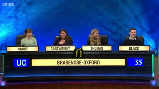 "It's goodbye from Brasenose College, Oxford..." photo BBC