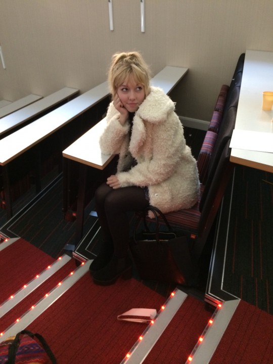 Despite the spotlighting, your lecture theatre isn't a catwalk.