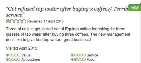 ....And his Trip Advisor review