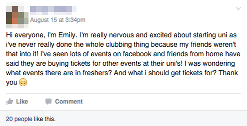 Be prepared to be known as 'the girl who's scared of clubs'