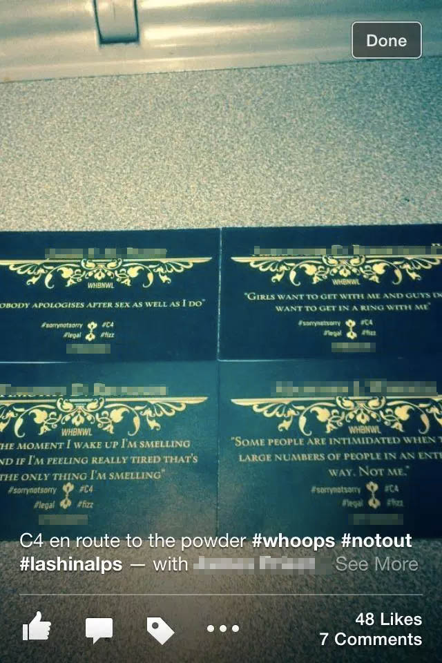 exiles business cards