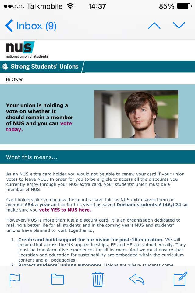 nus email