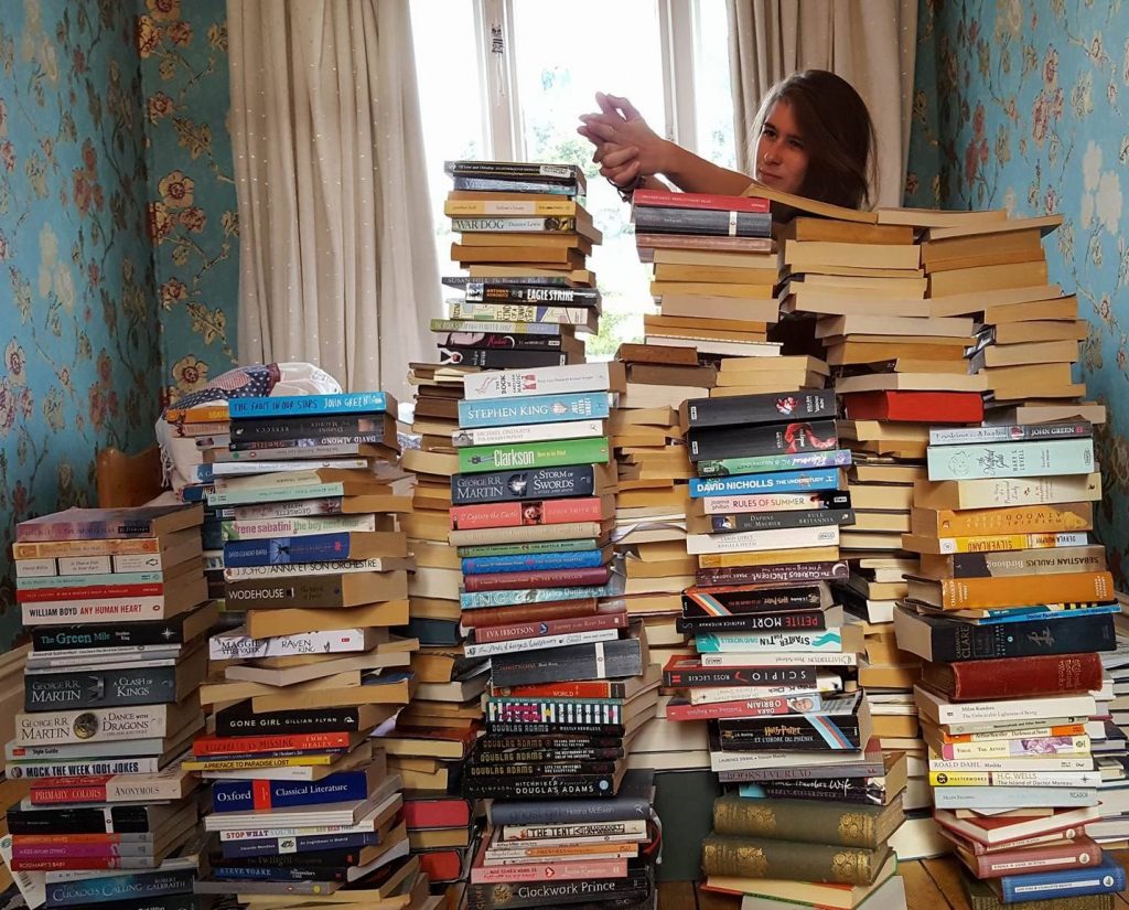 book wall