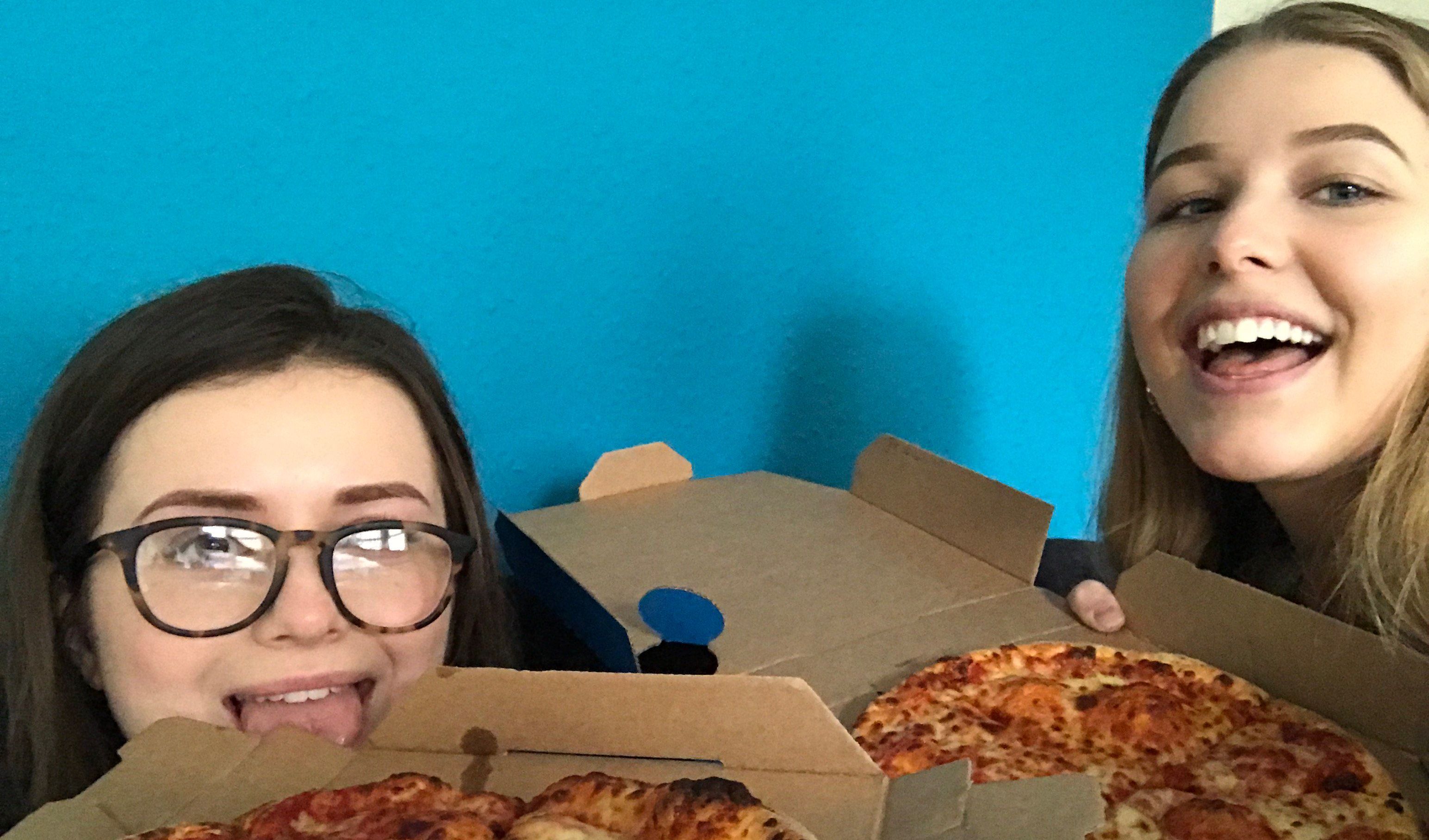 Image may contain: Pizza, Food, Human, Person, People