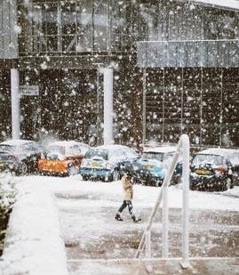 Image may contain: Vehicle, Transportation, Car, Automobile, Winter, Weather, Storm, Snow, Outdoors, Nature, Blizzard