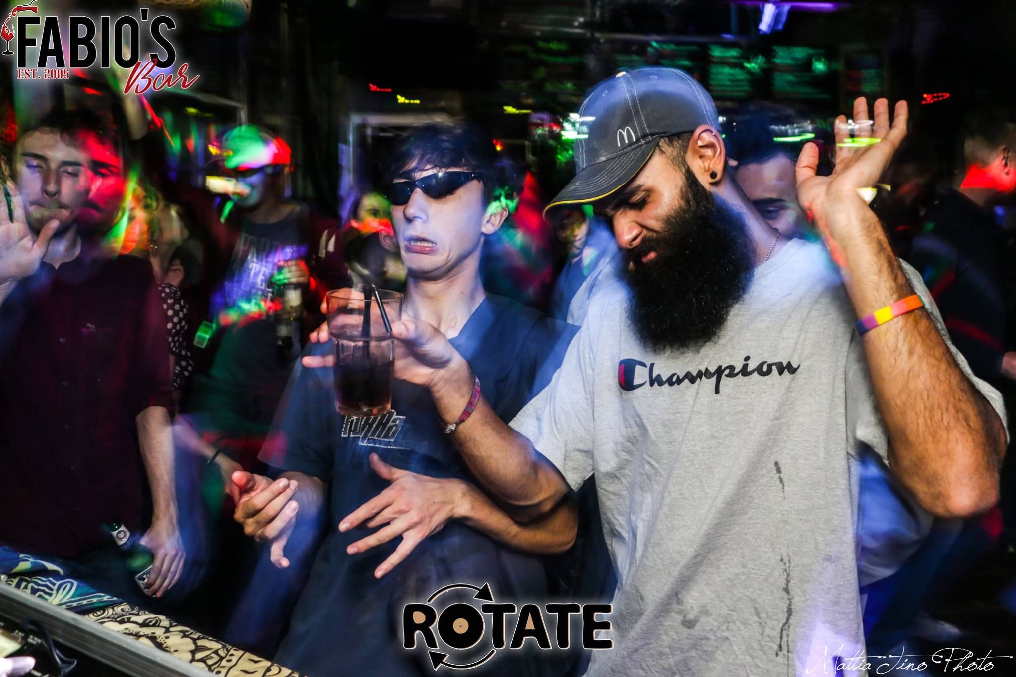 Image may contain: Party, Night Club, Club, Helmet, Clothing, Apparel, Accessories, Accessory, Sunglasses, Human, Person