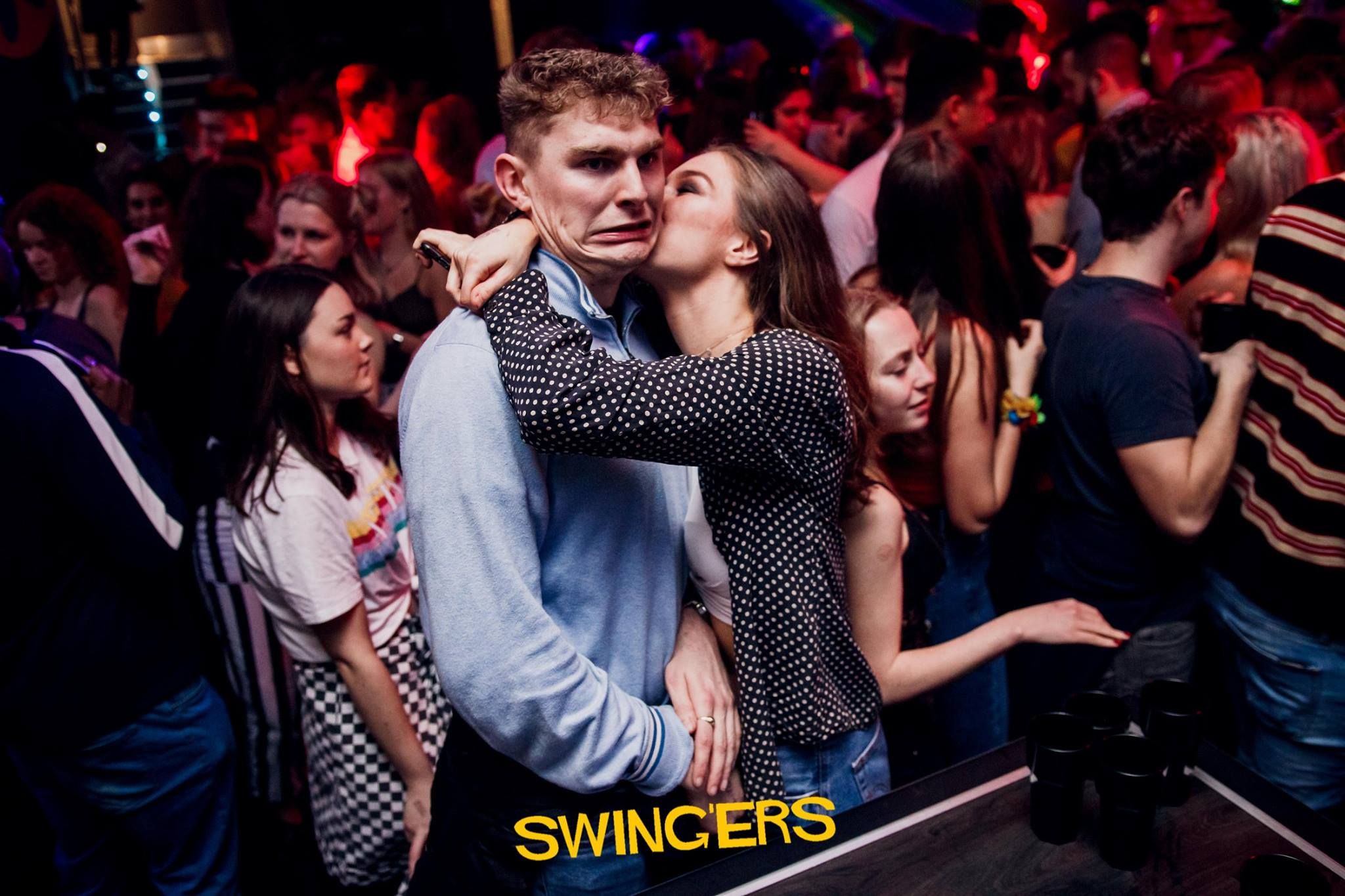Image may contain: Leisure Activities, Pub, Crowd, Audience, Disco, Night Life, Party, Night Club, Club, Person, Human