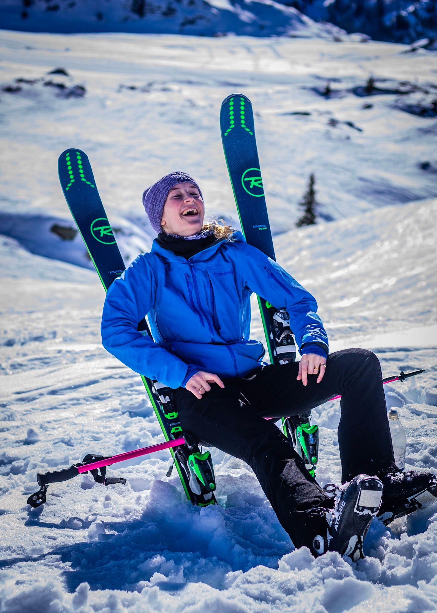 Image may contain: Apparel, Clothing, Sport, Sports, Snow, Piste, Person, Human, Nature, Outdoors