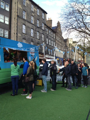 Get there early to avoid the queues!