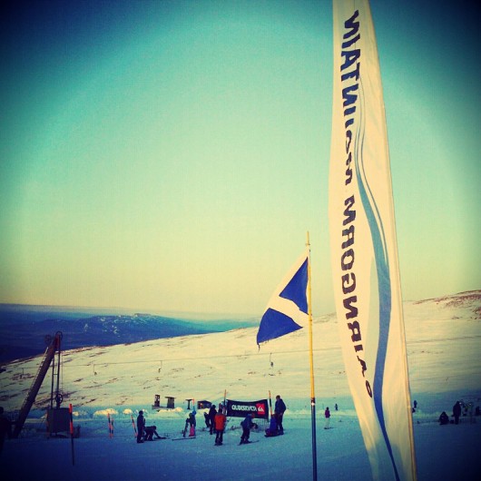 Actual real skiing in Scotland