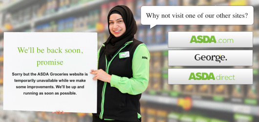 ASDA shut down their site