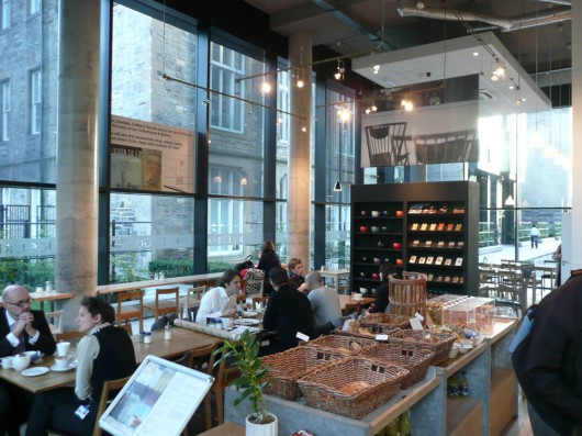 Cute warm spot for flirting over artisan breads
