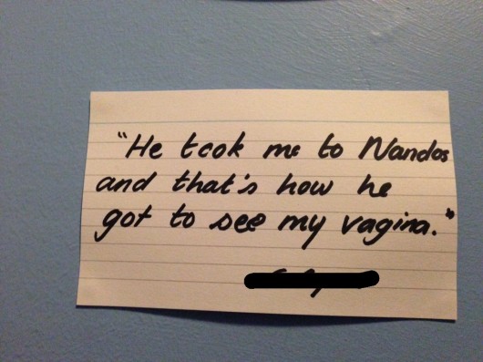 Actual quote from an unnamed Edinburgh University student