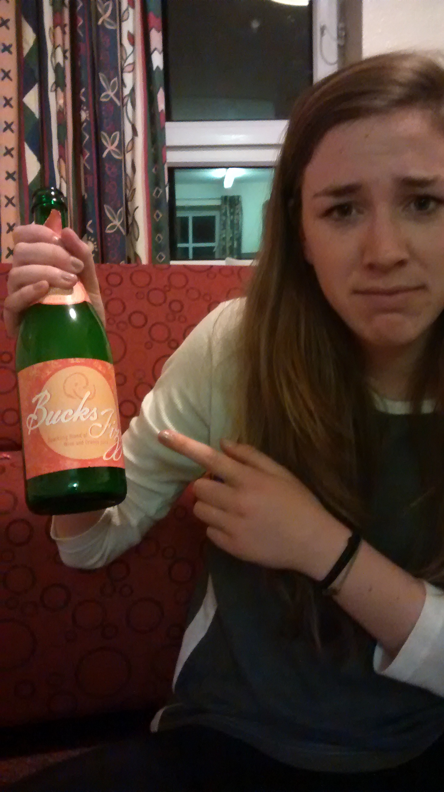 The American exchange student in shock.
