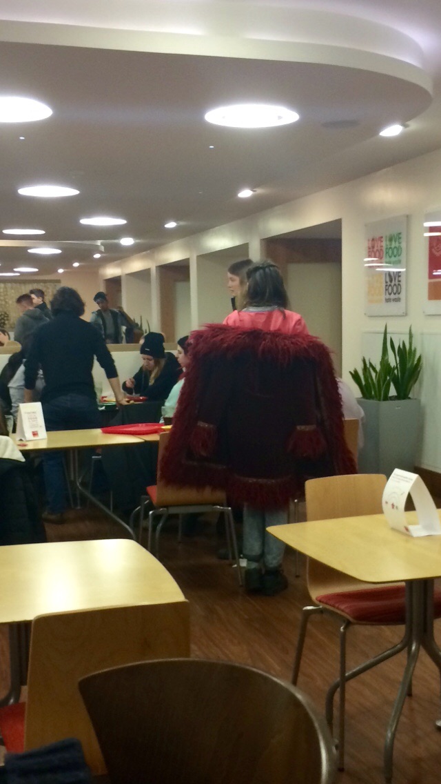 Winner of the 'most indie jacket' competition
