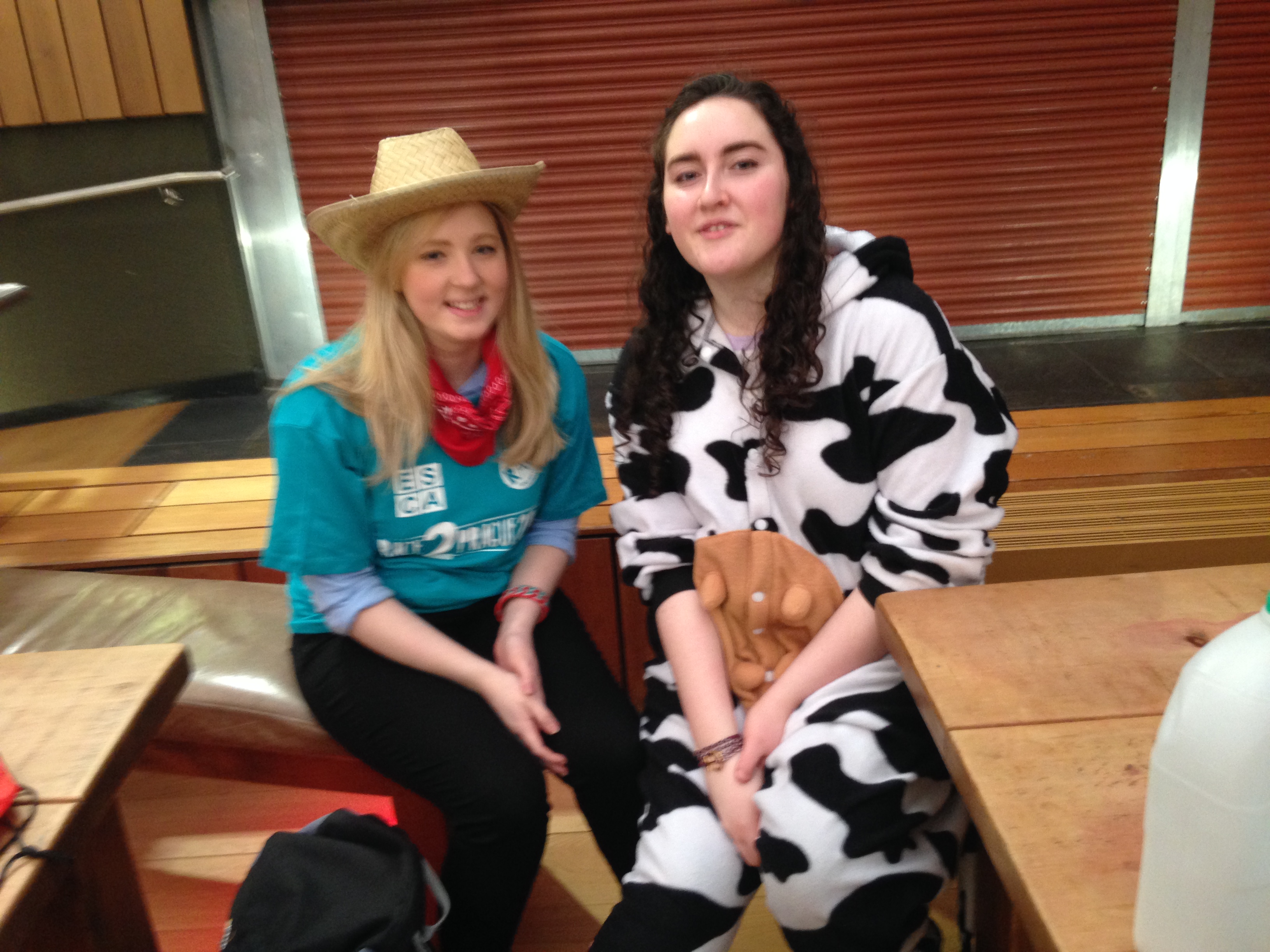 Team 'Tough Titty': Heather and Lauren
