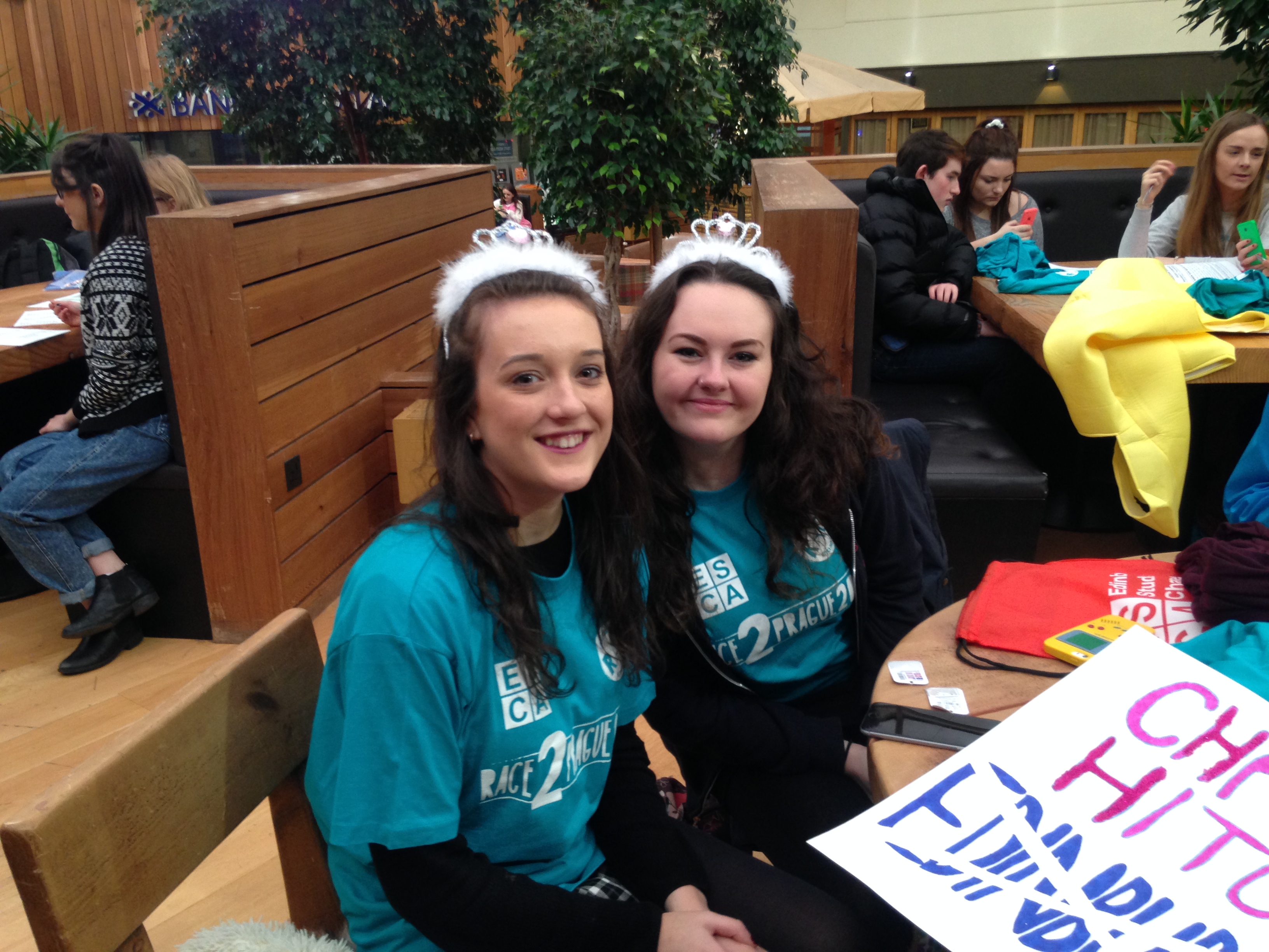 Team 'Princesses in Prague': Lauren and Elidh