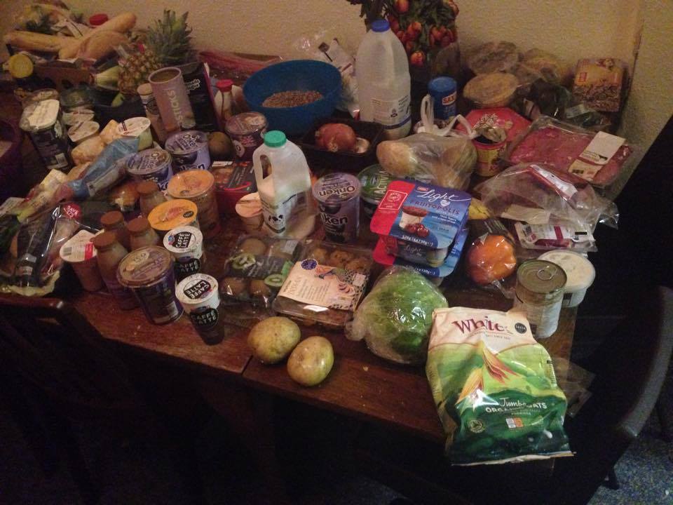 An average haul- around four carrier bags worth