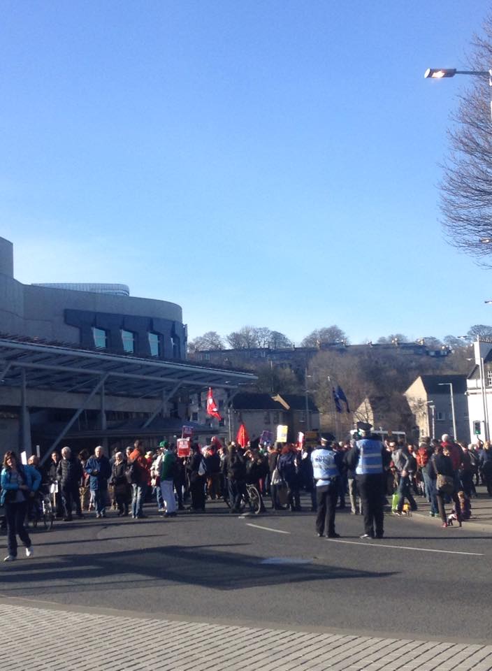 Strong anti-fascism turn out.