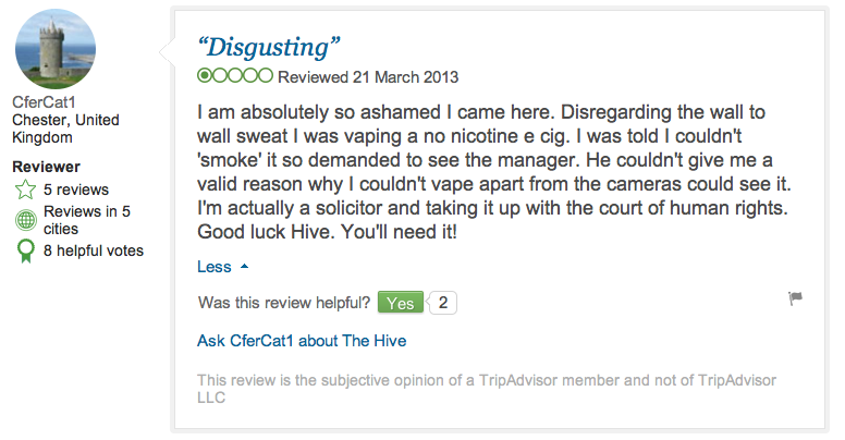 A cig-nificant human rights case.