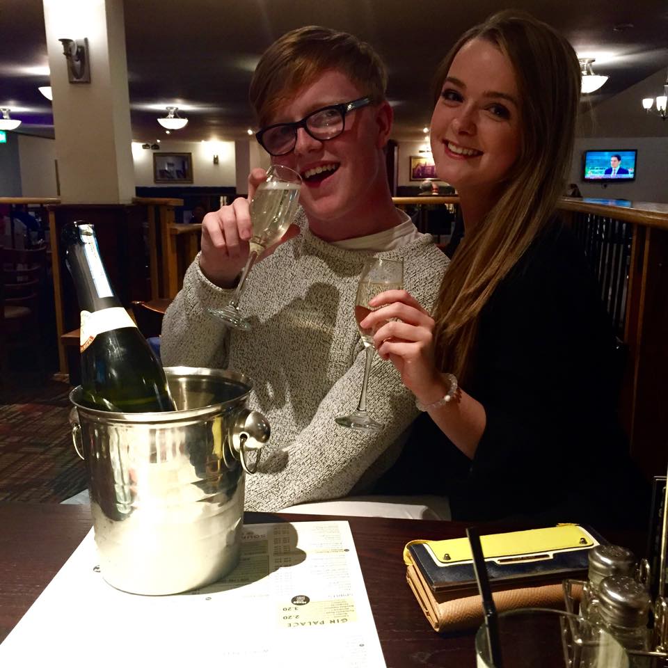Anna celebrating her friend's eighteenth