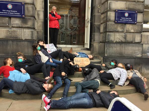 A previously held die-in (Photo: Rob Edwards)