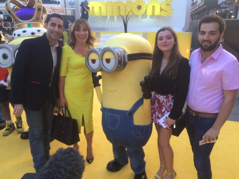 At the Minions premiere