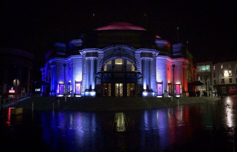 Usher Hall lights up in solidarity with France 