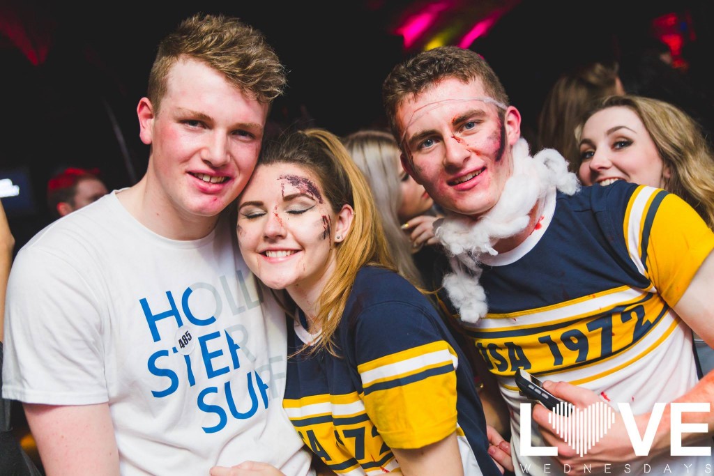 It's hard times when you're third wheeling the girl you're dressed in a couples costume with.