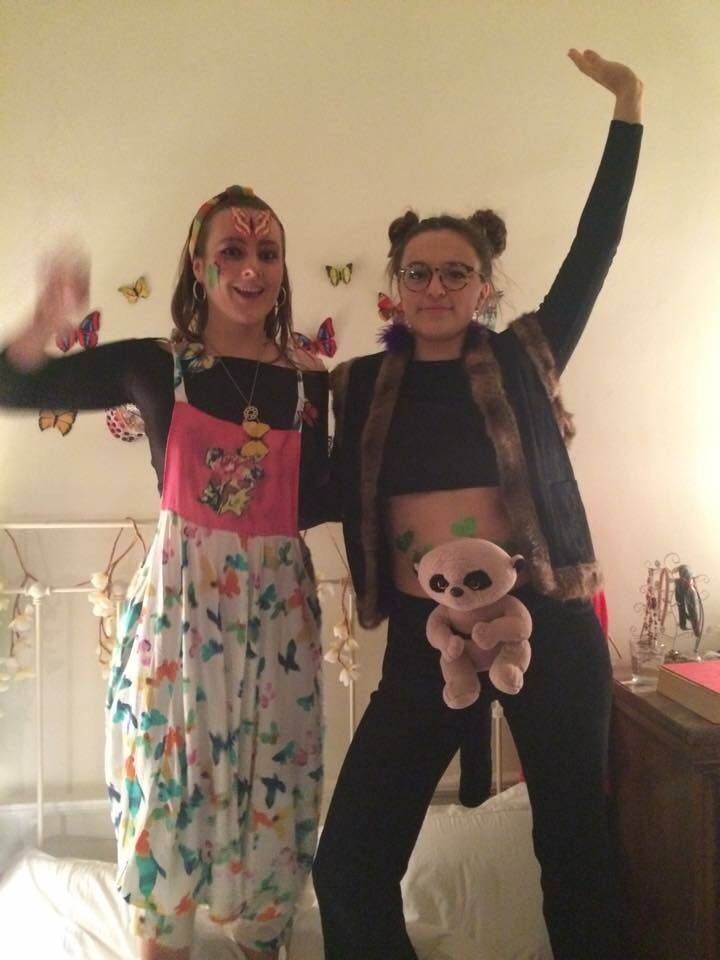Ceci and Sophie before the incident
