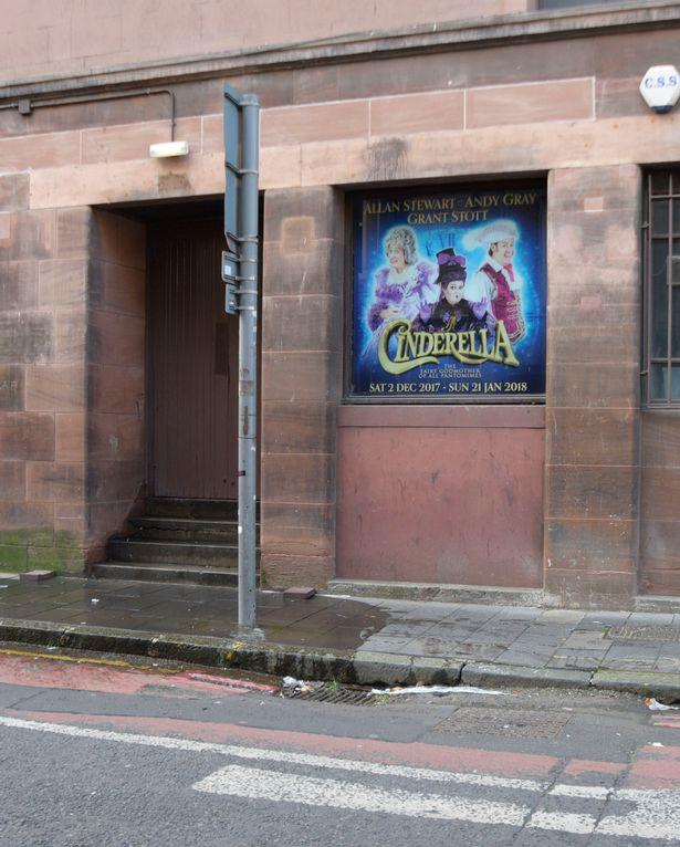 The corner where the knifing took place (credit; Daily Record) 