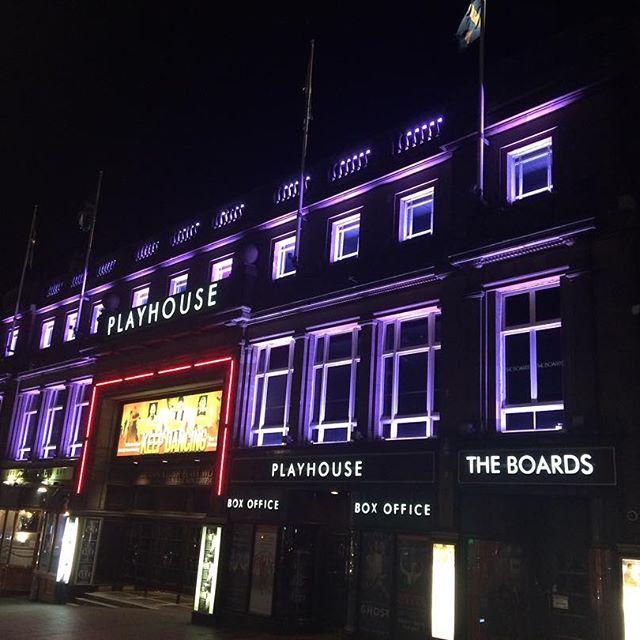 The Playhouse, glowing in all its' glory 